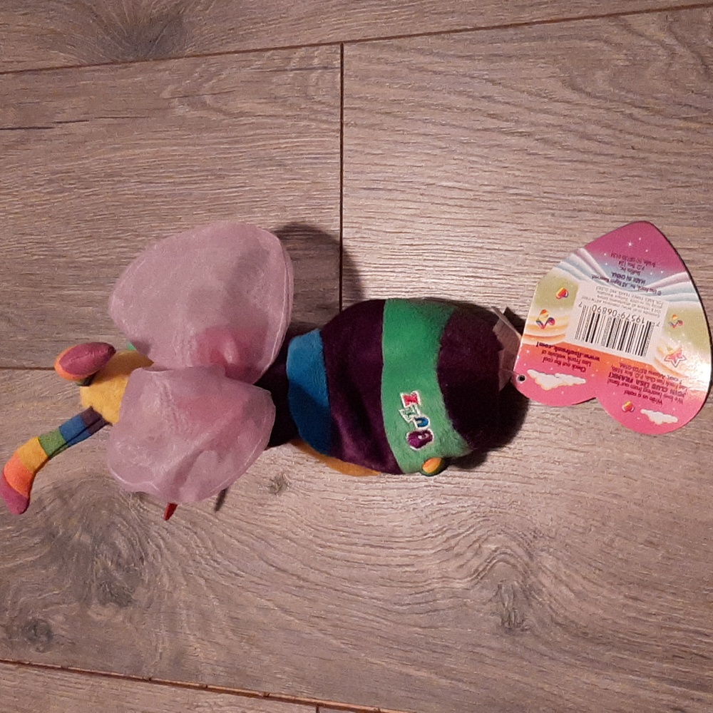 Lisa frank 1998 buzz the bumble bee beanie baby - Picture 6 of 7